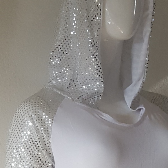 Plus-size Long Sleeve Raglan Hooded Sports Dress with Front Pouch Pocket Casual - Picture 6 of 9